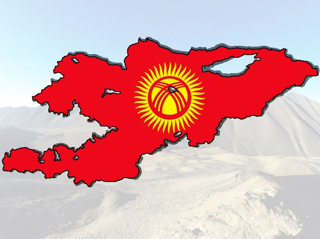 Кр вый. Кыргызстан карта флаг. Карта Киргизии с флагом. Контур Киргизии флаг. Флаг Кыргызстана на фоне гор.
